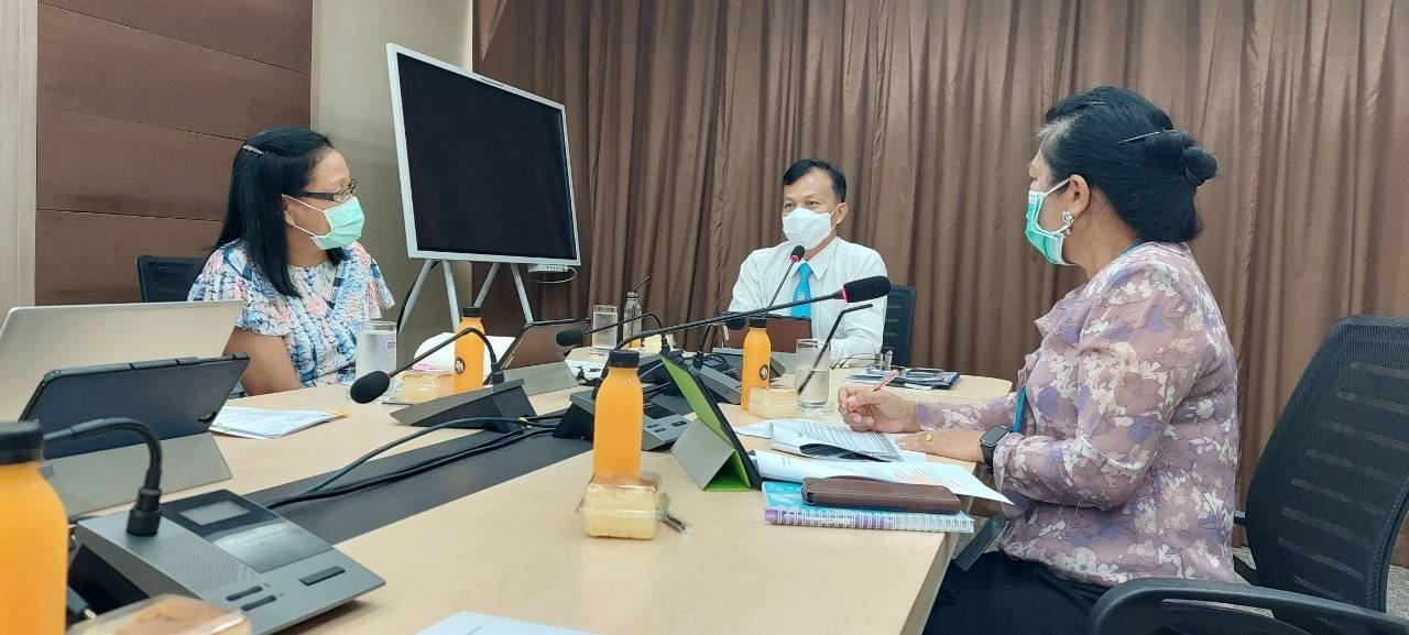 การประชุมการตรวจสอบภายในของกองทุนพัฒนาดิจิทัลเพื่อเศรษฐกิจและสังคม ประจำปีงบประมาณ พ.ศ. 2565