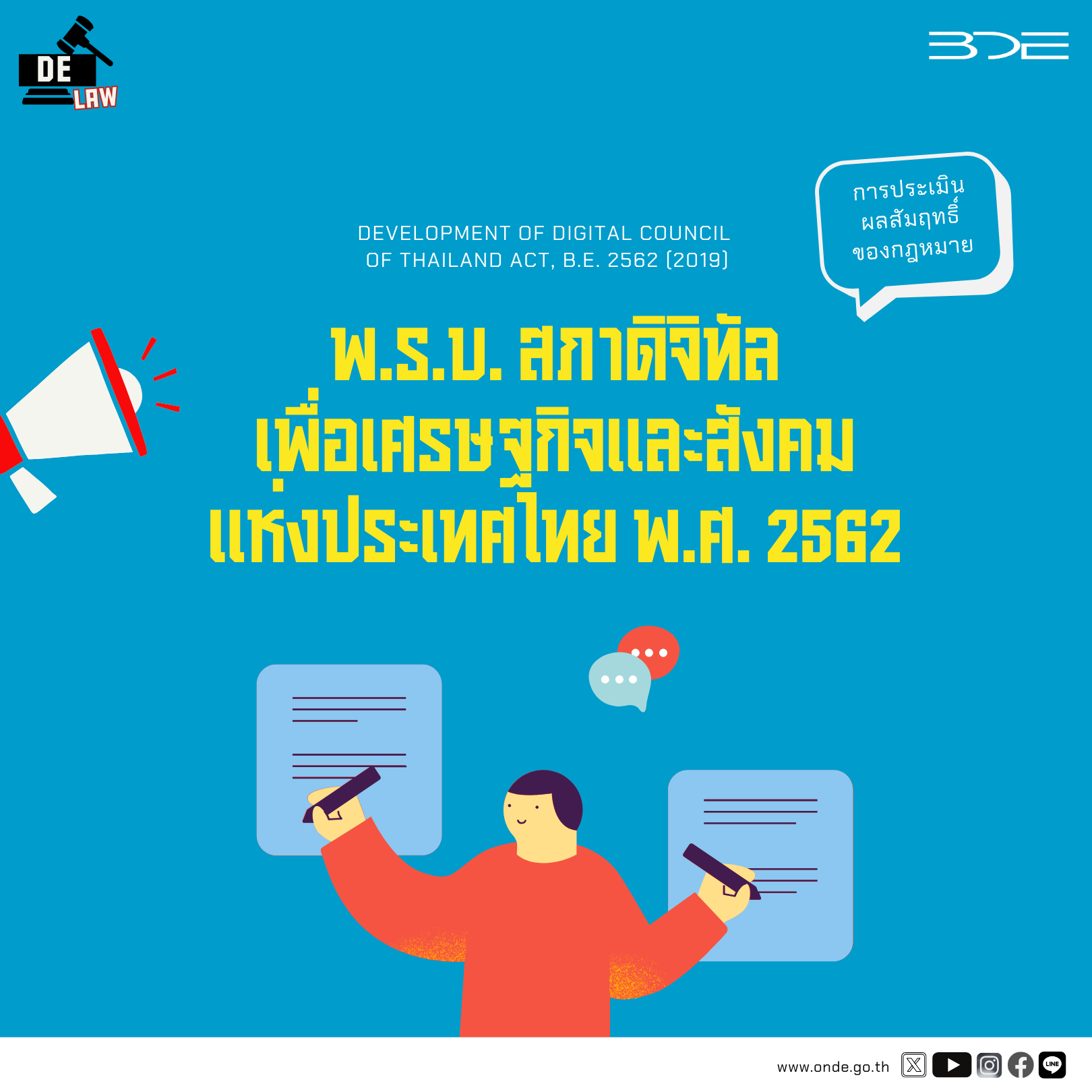 “พ.ร.บ. สภาดิจิทัลเพื่อเศรษฐกิจและสังคมแห่งประเทศไทย พ.ศ. 2562”