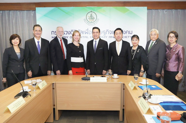 สดช. ร่วมประชุมกับ รมว. ดีอี เพื่อหารือกับคณะผู้แทนหอการค้าอเมริกันในประเทศไทย(AMCHAM)
